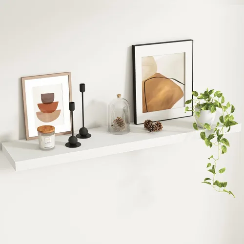 Miniatura 45 de Fun Memories Estantes flotantes – Estante de pared de 9.3 pulgadas de profundidad para decoración y almacenamiento – Estantería de exhibición