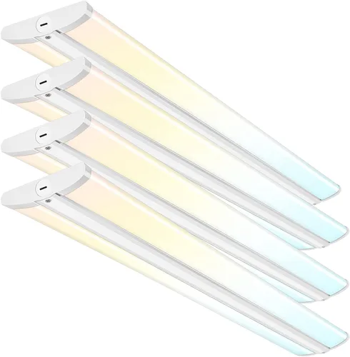 hykolity Luz LED envolvente de 4 pies con 3 vatios/3 lúmenes/3 CCT seleccionables, 55 W/65 W/75 W, 5500 lm/6500 lm/7500 lm, 3000 K/4000 K/5000 K,