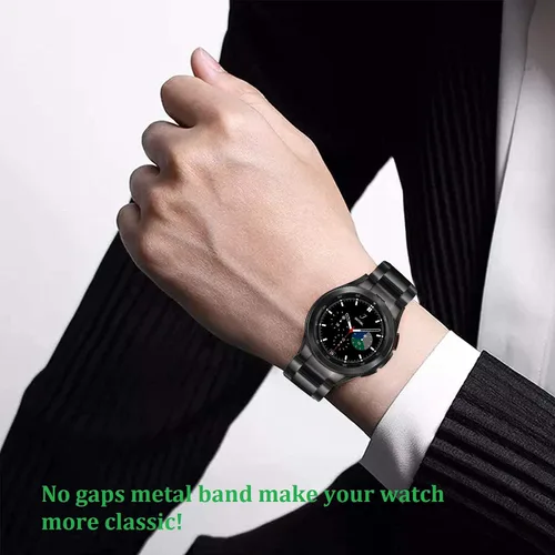 Miniatura 6 de OTOPO No Gap - Correa de metal compatible con Galaxy Watch 6 Classic de 1.850 in 1.693 in, Watch 6 5 4 Band 1.575 in 1.732 in, Watch 5 Pro, Watch 4