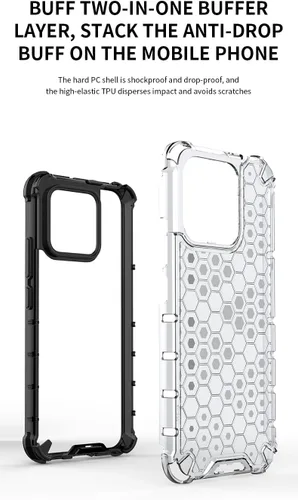 Miniatura 3 de Funda para Xiaomi Poco M5s 4G, Funda para Redmi Note 10 4G / Note 10S 4G / Note 11 SE (India) Case Case 2 en 1 Funda para teléfono Blanco