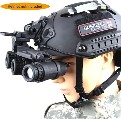 Miniatura 7 de FMA Airsoft Caza Tactical GPNVG18 Modelo simulado Gafas de visión nocturna sin función, prismáticos de cuatro tubos y L4G19 NVG Soporte de casco