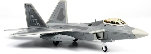 Miniatura 5 de F-22 Raptor Diecast Metal Plane 1/72 Escala, modelo de pantalla de caza gris
