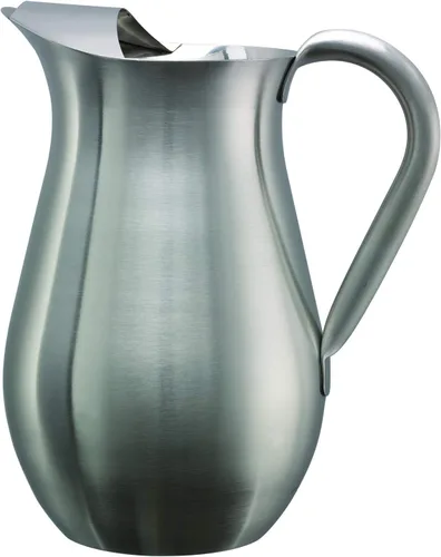Miniatura 4 de Service Ideas WPB2BSBX - Jarra con protector de hielo, forma de campana, 2 L, 66.6 onzas, acero inoxidable, ónix negro WPB2BSBX Water or Cold