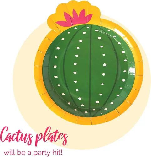 Miniatura 4 de Final Fiesta - Juego de platos para despedida de soltera I Decoraciones de fiesta I Incluye 16 platos de fiesta, platos laterales de cactus