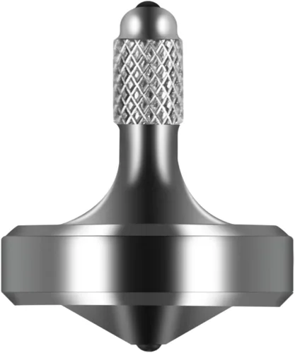 Miniatura 10 de Exquisita parte superior giratoria de metal, juguete para ansiedad de acero inoxidable muy bien mecanizado, equilibrio perfecto durante más de 9