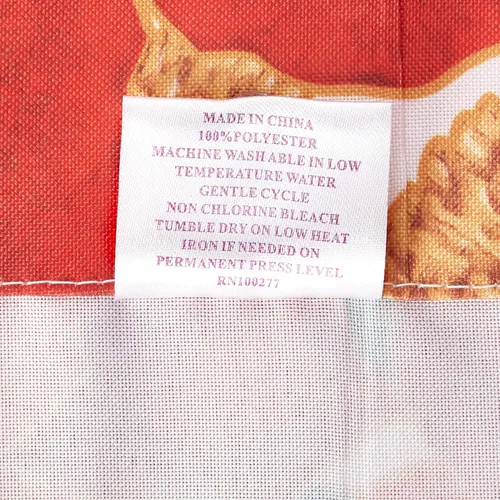 Miniatura 4 de Violet Linen Juego de cortinas de cocina de 3 piezas con estampado botánico botánico de Navidad