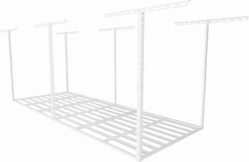 Miniatura 10 de SunsGrove 4x6 Garage Storage Overhead Rack Organization, Adjustable Ceiling Mounted Storage Racks, 800LBS Weight Capacity, 22"-40" Ceiling Dropdown