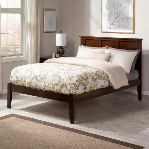 Miniatura 6 de Atlantic Furniture AR8621001 Madison - Cama de plataforma con tabla de pie abierto, tamaño individual, color espresso