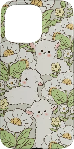 Miniatura 27 de Funda para iPhone 11 Pro Max con diseño de margaritas y cordero, flores de granjero