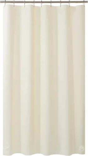 Miniatura 69 de AmazerBath - Cortina de ducha de plástico, 70 x 72 pulgadas, cortina de ducha esmerilada de plástico, impermeable, pesada, gruesa, con 3 piedras