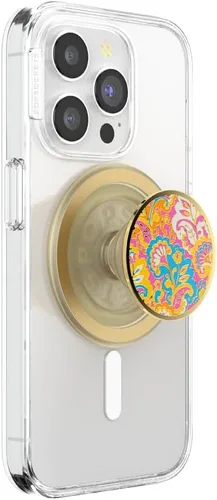 Miniatura 17 de Agarre para teléfono PopSockets con soporte expandible, agarre adhesivo - Confeti de aluminio oro rosa Lámina de oro rosa