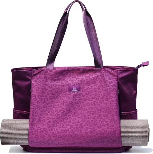 Miniatura 15 de Bolsa para esterilla de yoga ESVAN, bolsa de mano para yoga, bandolera para esterilla de yoga, bolsa de transporte para oficina, yoga, pilates, Aa