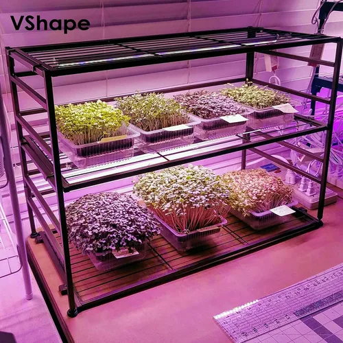 Miniatura 9 de Paquete de 8 luces LED de cultivo de 4 pies, 336 W (8 x 42 W) de alta intensidad de espectro completo luces de cultivo para interiores con alto Rosa