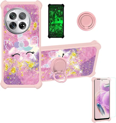 Miniatura 149 de jioeuinly JSF-DJS - Funda compatible con Nothing Phone 2a con protector de pantalla de vidrio templado, policarbonato duro + silicona suave, soporte