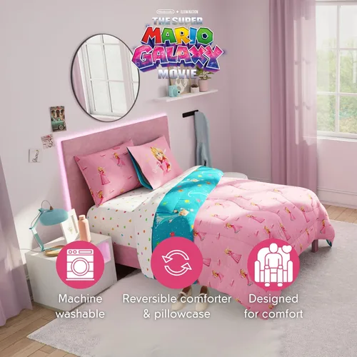 Miniatura 416 de Franco - Juego de edredón y sábanas supersuaves con funda, para niños, 7 piezas, tamaño matrimonial, Five Nights At Freddy's Cinco noches en Freddy's
