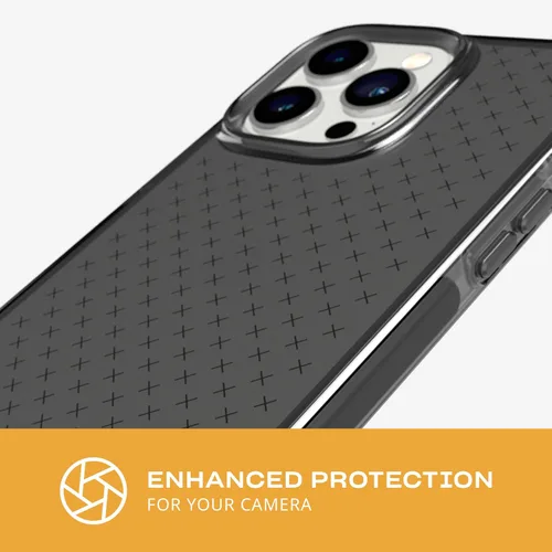 Miniatura 5 de Tech21 iPhone 14 Pro Max Evo Check – Funda protectora delgada y absorbente de golpes con protección FlexShock Multi-Drop de 16 pies y botones Negro