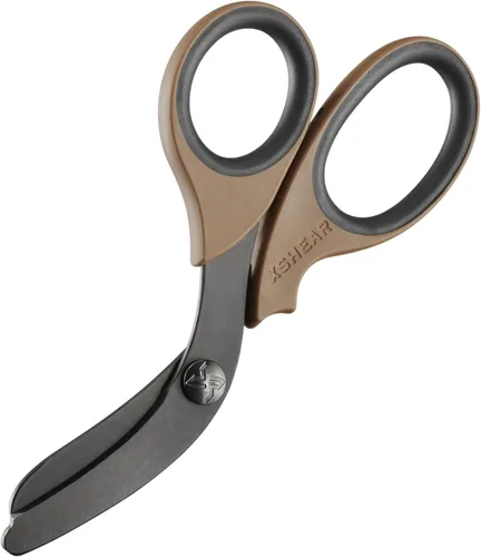XShear - Tijeras de trauma de servicio extremo de 7.5 pulgadas, recubrimiento de titanio negro, las tijeras perfectas para paramédicos, EMT,