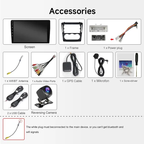 Miniatura 8 de ASURE Kit de radio estéreo de coche de 9 pulgadas para Altima 2007-2012 manual de aire acondicionado, 8Core 4G+64G unidad de navegación