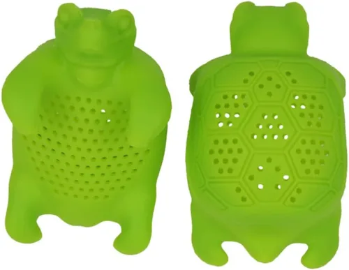 Miniatura 6 de SHOWERORO Colador de malla fina Colador de silicona de té de silicona Infusor de té animal lindo Infusor de té animal Filtro de té
