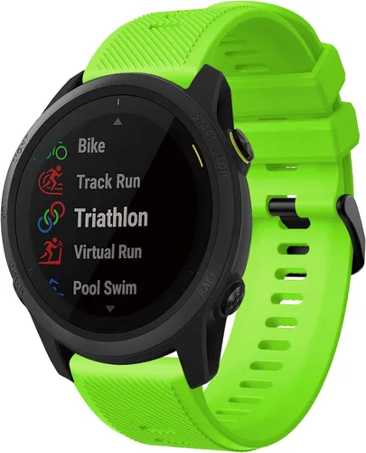 Miniatura 6 de Senter Correa para Garmin Forerunner 745, correa de repuesto deportiva de silicona suave de 0.866 in compatible con Garmin Forerunner 745 Smart