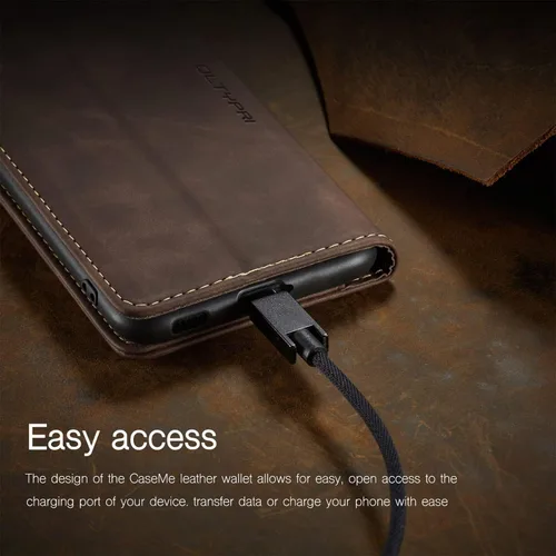 Miniatura 5 de Funda de cuero estilo cartera vintage para Samsung S