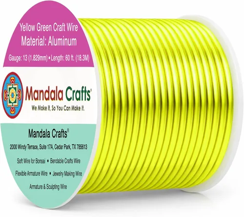 Miniatura 370 de Mandala Crafts - Alambre de aluminio anodizado de 8 calibre para hacer joyas - 9.75 m de alambre flexible negro colorido - Flexible para bonsái
