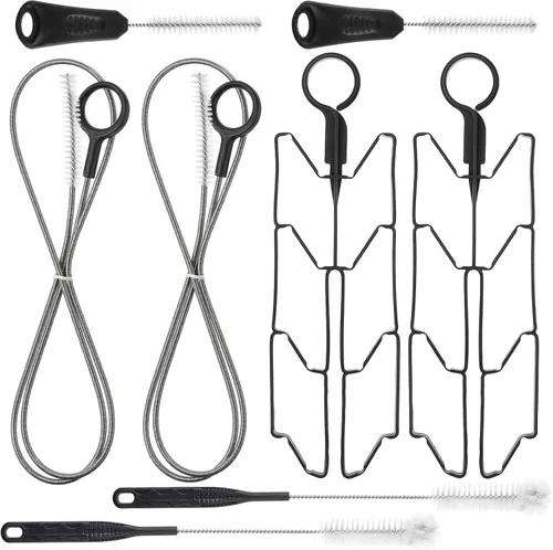 Patelai Kit de limpieza de vejiga de hidratación 8 en 1, incluye 3 cepillos diferentes y marco de vejiga plegable de secado, kit de limpieza de