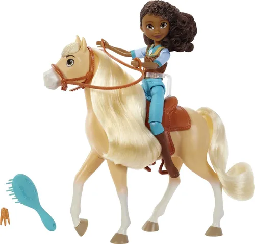 Mattel Spirit Untamed - Juego de muñeca y caballo de juguete, muñeca pequeña Pru de 7 pulgadas con 7 articulaciones móviles, Chica Linda (8