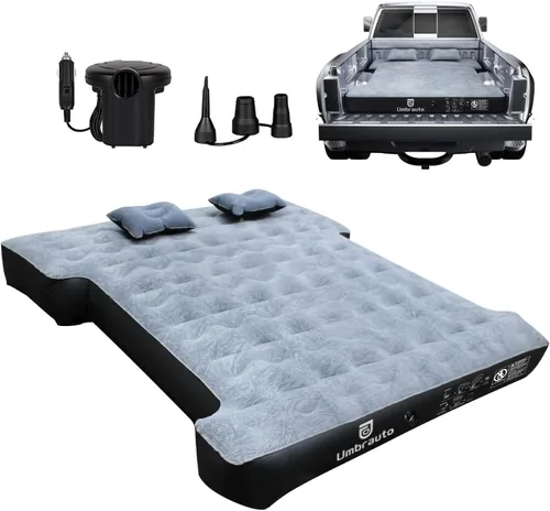 Miniatura 12 de Colchón de aire Umbrauto para camas de camión cortas de tamaño completo de 5.5-5.8 pies, colchón de aire inflable para tienda de camión con bomba