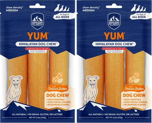Miniatura 19 de Himalayan Dog Chew Yak Cheese - Masticables para perros de queso de yak, sin lactosa y sin granos, fabricados en Estados Unidos, para todas