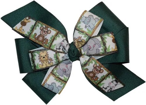 Miniatura 4 de 7/8" Welcome to The Jungle Grosgrain Ribbon DIY Hair Bows Crafts 3 yardas