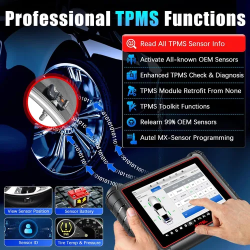 Miniatura 4 de Autel Scanner MaxiPro MP900-TS, versión TPMS de MP900 y MP900BT herramienta de escaneo bidireccional, herramienta de codificación ECU misma que