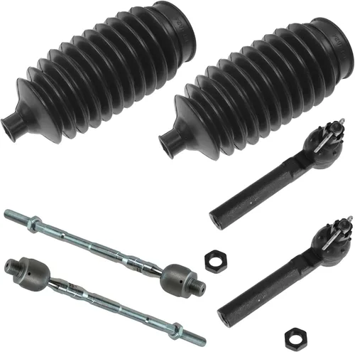 Miniatura 33 de TRQ Kit de dirección interior y exterior para lado del conductor y del pasajero delantero, con cremallera de dirección y fuelle de piñón compatible