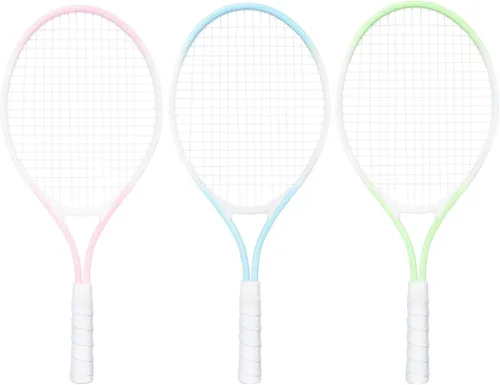 Miniatura 2 de Colaxi Raqueta de tenis para niños, 21 pulgadas, marco de aleación de hierro, agarre antideslizante, equipo de tenis para parque recreativo patio