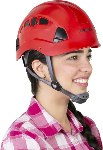 Miniatura 7 de JORESTECH - Casco de ABS para trabajar en altura y rescate con ranura ventilada con trinquete ajustable de suspensión de 6 puntos ANSI Z89.1-14
