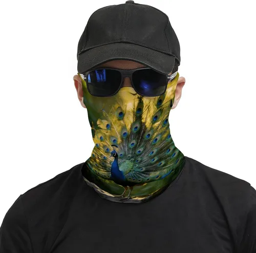 Miniatura 3 de Fan Spread Open Face Scarf Cover Ear Loop Hole,Outdoors Face Mask for Women Men Sports Yoga Running Hiking Ski Snowboard,Cooling Neck Shield Scarf