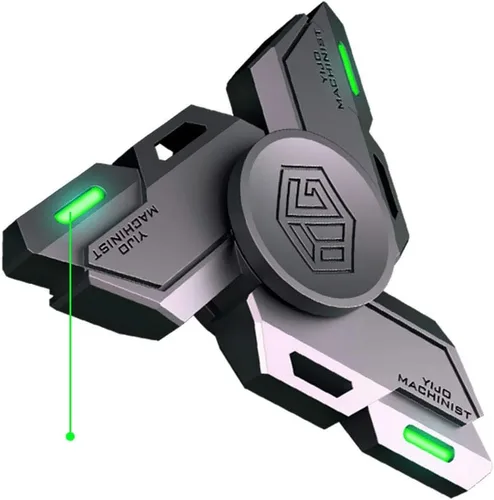 Fidget Spinners, Regalos de Fidget Spinner para Adultos, Juguete para Aliviar el Estrés, Ansiedad y TDAH, Juguete Giratorio de Dedo de Metal con Luz