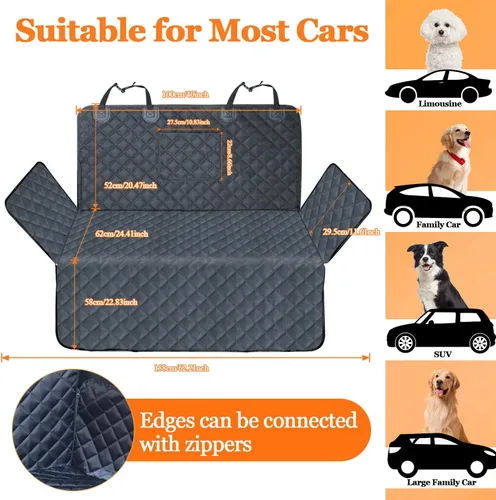 Miniatura 2 de Forro de carga para SUV para perros, funda de asiento de automóvil para mascotas, cubierta de carga impermeable, tapete para asiento de perro