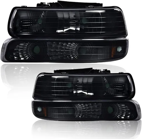 Miniatura 17 de G-PLUS - Juego de faros delanteros compatible con Chevy Silverado 1500 2500 & HD 3500 1999-2002/Compatible con Chevy Suburban/Tahoe 2000-2006, faros