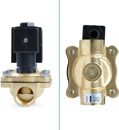 Miniatura 4 de U.S. Solid Válvula solenoide de latón de 1/2" - 12V DC, normalmente cerrada, válvula eléctrica de 10 bar para agua, aire, diésel