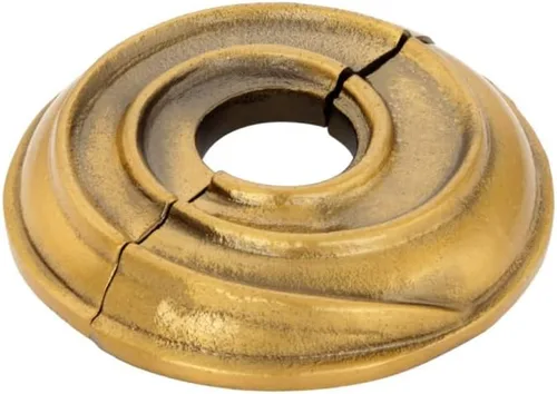 Miniatura 49 de Renovators Supply Manufacturing Placa de escudo de 3,13 pulgadas OD Escutcheon 1/2 en IPS Acabado de cobre antiguo Brida de radiador de aluminio