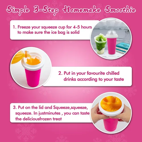 Miniatura 4 de Taza de Fabricante de Granizado, Tazas de Fabricante de Granizado DIY, Taza de Granizado Portátil para Jugos, Leche y Helado, Taza de Granizado