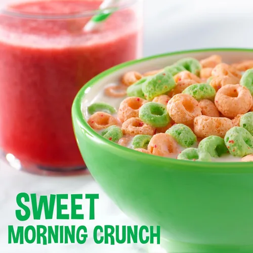 Miniatura 4 de Kellogg’s Apple Jacks - Cereales fríos para el desayuno en tazas, 8 vitaminas y minerales, bocadillos para niños, sabor original