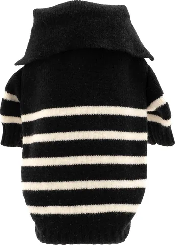 Miniatura 4 de The Worthy Dog Suéter de cuello alto de punto grueso, ropa cálida de invierno para perro, trajes de abrigo para mascotas para clima frío - XXS, gris