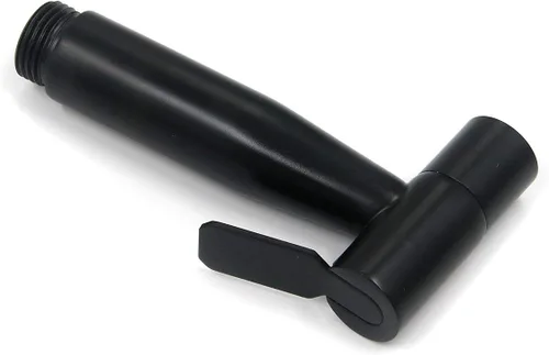 Miniatura 3 de T Tulead Pulverizador de bidé para inodoro Cabezal rociador de mano de acero inoxidable Cabezal de rociador de bidé Negro, fácil control