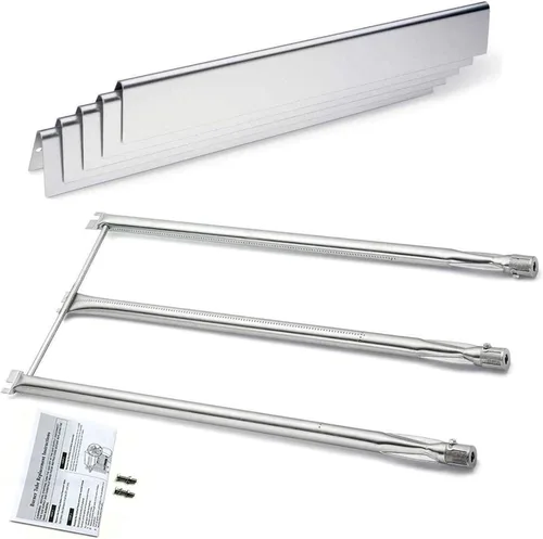 Miniatura 11 de Hisencn 7635 Barras aromatizantes, 69785 Quemador de parrilla para Weber Spirit I y II 200 con control frontal, Spirit E210 E220 S210 S220