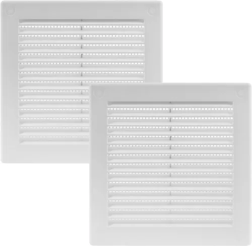 Miniatura 11 de Vent Systems 3 x 3 pulgadas (dimensiones de apertura) - Cubierta de ventilación de plástico blanco Soffit - Rejilla de ventilación cuadrada plana