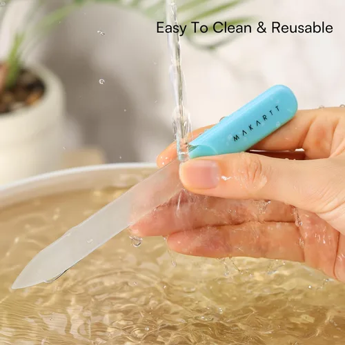 Miniatura 6 de Makartt Lima de Uñas - Lima de Uñas de Cristal con Estuche, Limas de Uñas de Cristal con Chorro de Arena de Doble Cara para Uñas Naturales, Buffer
