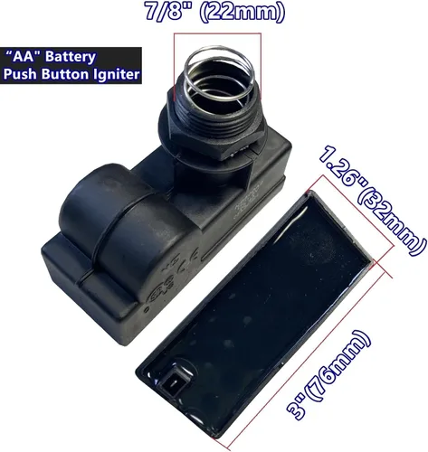 Miniatura 6 de Encendedor de botón de presión de batería AA universal - Reemplazo de parrilla de gas compatible con Char-Broil, Nexgrill, Brinkmann, Blackstone