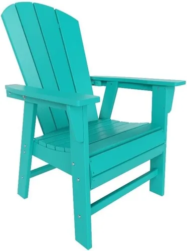 Miniatura 32 de Costaelm Sillas de césped, sillas de porche delantero, HDPE balcón, piscina, silla Adirondack, moderna silla de patio al aire libre, salón de resina